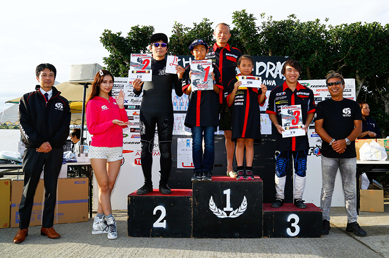 デュアルドラッグ第19戦、シングルオープンクラス、表彰式