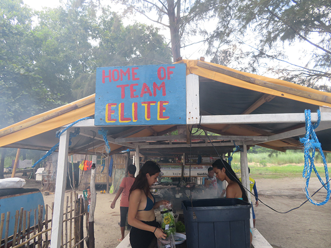 ツーリングの途中でバーベキュー