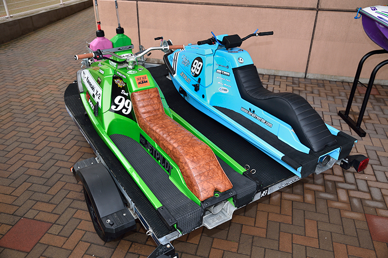 OUT A TIMEに展示されたヴィンテージ水上バイク650 X-2