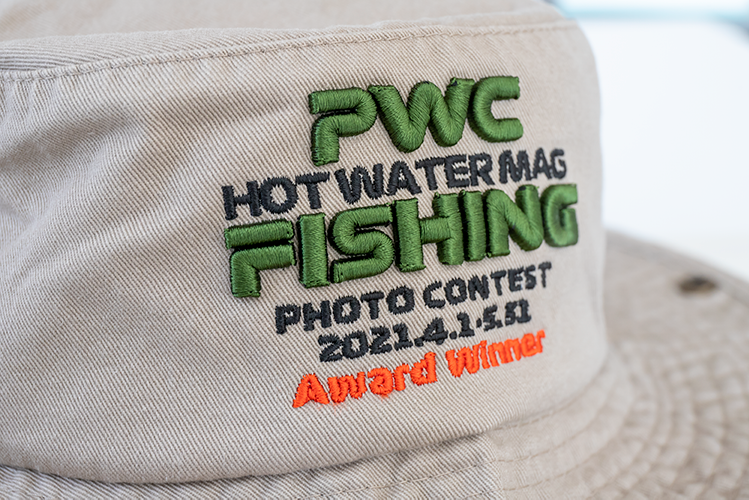 第1回PWC FISHINGフォトコンテスト、オリジナルハット