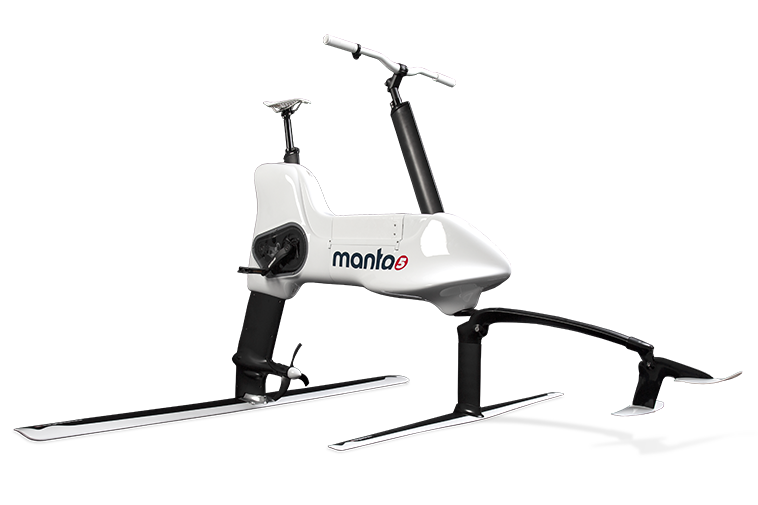 世界初の電動・水上自転車Manta5 HYDROFOILER XE1