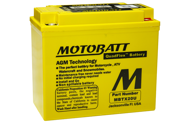 MOTOBATT（モトバット）MBTX20Uメンテナンスフリーバッテリー