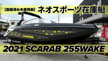 【登録済み未使用艇】2021 SCARAB 255WAKE【ネオスポーツ】